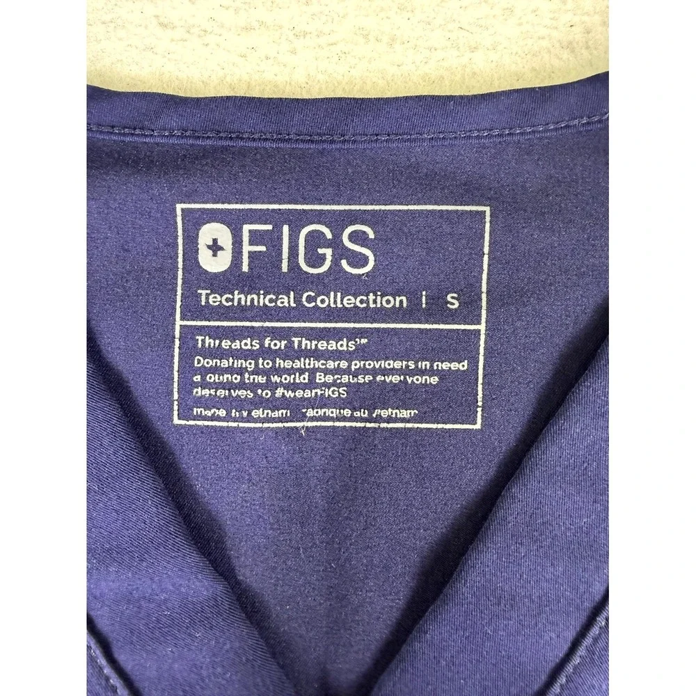 FIGS Technical Collection Scrub Top & Pants Mens Small Medium Navy Blue Medical